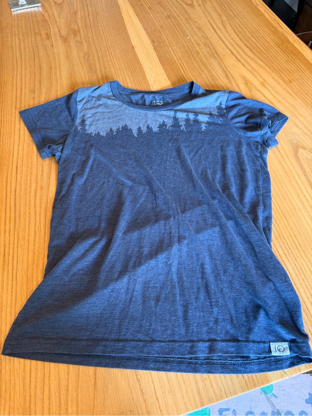 Women’s Short-Sleeve Tree Line Graphic Tee — Blue